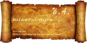 Waldapfel Anita névjegykártya